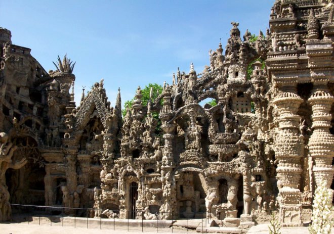 Palais Ideal, Facteur Cheval, Postman Cheval, Hauterives, Drôme, France, stone buildings, folly, handmade buildings, French postman builds palace out of pebbles, the Ideal Palace, Ferdinand Cheval, baroque, concrete, Outsider Art, naive art, Outsider Architecture