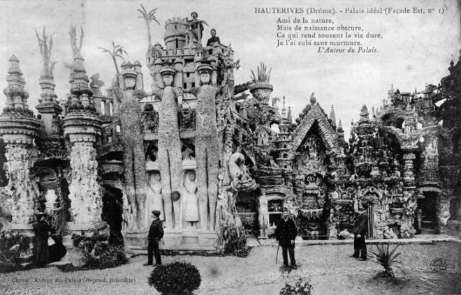 Palais Ideal, Facteur Cheval, Postman Cheval, Hauterives, Drôme, France, stone buildings, folly, handmade buildings, French postman builds palace out of pebbles, the Ideal Palace, Ferdinand Cheval, baroque, concrete, Outsider Art, naive art, Outsider Architecture