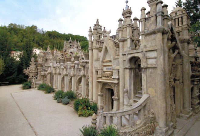 Palais Ideal, Facteur Cheval, Postman Cheval, Hauterives, Drôme, France, stone buildings, folly, handmade buildings, French postman builds palace out of pebbles, the Ideal Palace, Ferdinand Cheval, baroque, concrete, Outsider Art, naive art, Outsider Architecture