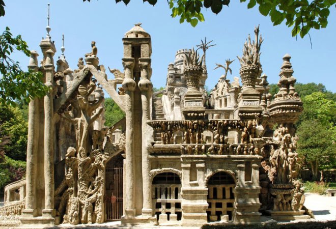 Palais Ideal, Facteur Cheval, Postman Cheval, Hauterives, Drôme, France, stone buildings, folly, handmade buildings, French postman builds palace out of pebbles, the Ideal Palace, Ferdinand Cheval, baroque, concrete, Outsider Art, naive art, Outsider Architecture