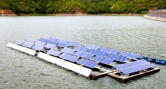India, floating solar power project, floating solar array, solar power plants, India to build world's largest onshore floating solar power plant, Kerala, Dr. SP Gon Choudhury, National Hydro Power Corporation, Kolkota,