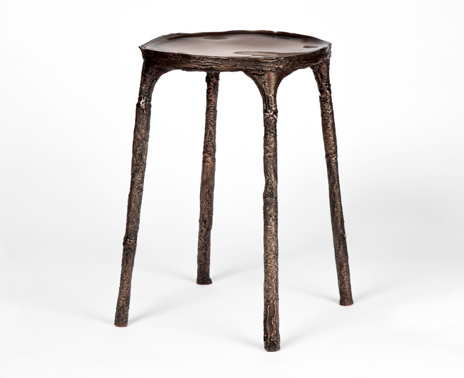 Ice Cast Bronze, Steven Haulenbeek, green design, sustainable design, green interiors, sustainable interiors, green furniture, sustainable furniture, ice cast, bronze, ice furniture, green products, sustainable products, natural design