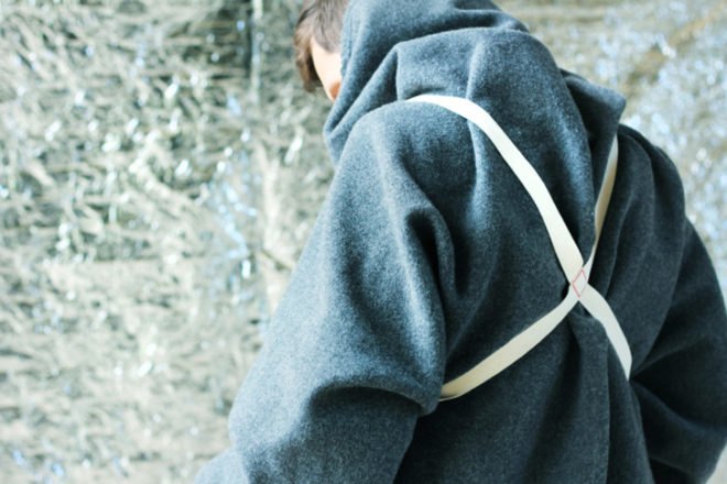 Anna Leschinger, Given Coat, Anna Leschinger Given Coat, textile, transforming coat, multifunctional coat, multi-functional coat, multipurpose coat, multifunctional blanket, transforming blanket, children's blanket, toy bear, blanket bear, humanitarian, humanitarian aid, disaster aid, refugee, refugee aid, warmth, protection, coat, jacket, toy