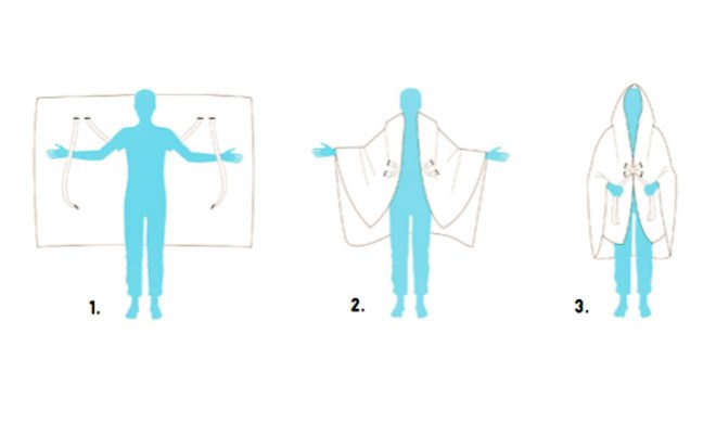 Anna Leschinger, Given Coat, Anna Leschinger Given Coat, textile, transforming coat, multifunctional coat, multi-functional coat, multipurpose coat, multifunctional blanket, transforming blanket, children's blanket, toy bear, blanket bear, humanitarian, humanitarian aid, disaster aid, refugee, refugee aid, warmth, protection, coat, jacket, toy