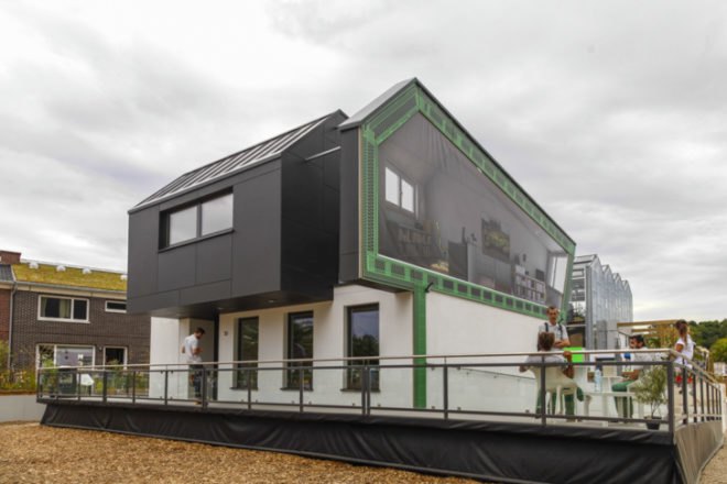 Solar Decathlon, Europe, Germany, solar energy, OnTop, University of Applied Sciences Frankfurt am Main, students, competition, social housing, urban infill, solar, modern, housing