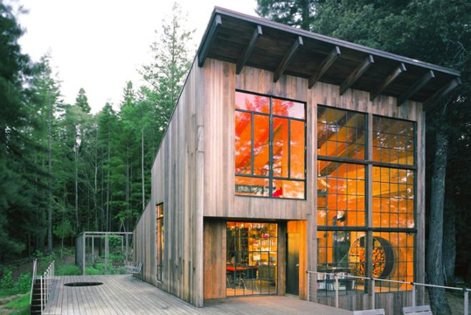 Lundberg Design, Woodland Cabin, Sonoma Coast, Breuer Cabin, reclaimed materials, reclaimed wood,