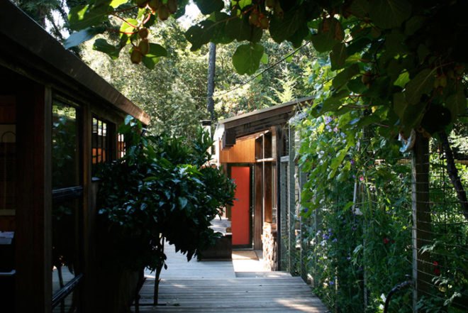 Lundberg Design, Woodland Cabin, Sonoma Coast, Breuer Cabin, reclaimed materials, reclaimed wood,