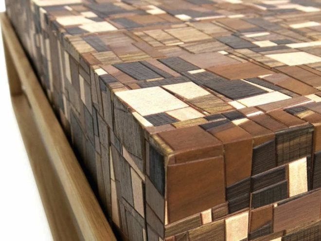 mosaica, chissick design, eli chissick, salvaged wood, reclaimed wood, coffee table, mosaic coffee table, reader submitted content, green furniture