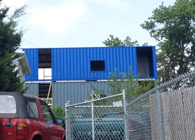 Brookland, Brookland DC, DC, Washington, Brookland neighborhood, shipping containers, containers, shipping, shipping container apartments