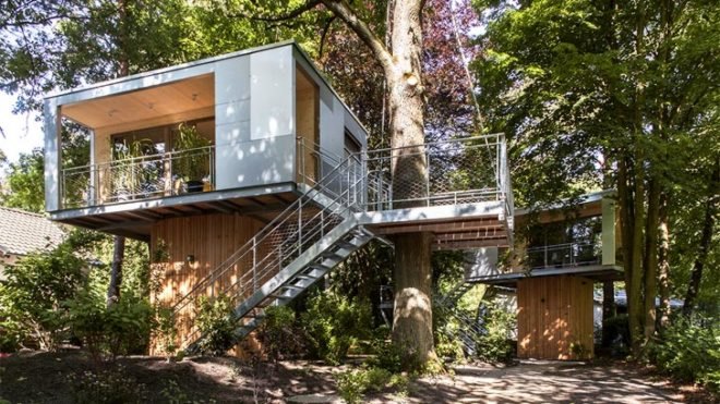 urban treehouse, berlin tree houses, berlin green architecture, wooden construction berlin, berlin architecture, berlin green architecture, german green architecture