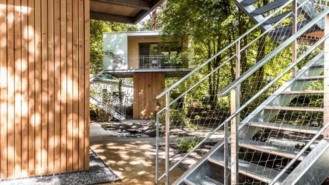 urban treehouse, berlin tree houses, berlin green architecture, wooden construction berlin, berlin architecture, berlin green architecture, german green architecture