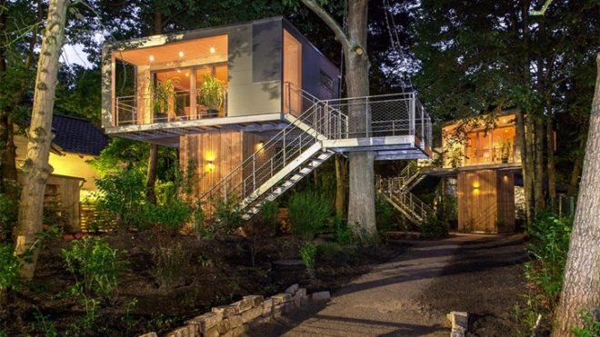 urban treehouse, berlin tree houses, berlin green architecture, wooden construction berlin, berlin architecture, berlin green architecture, german green architecture