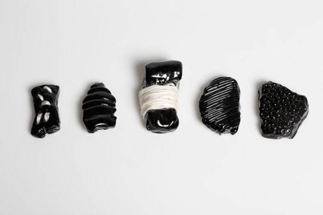 Marlène Huissoud, silkworm cocoons, beehive resin, propolis, sericin, glass blowing, organic furniture, natural by-products, biodegradable materials, sustainable materials, furniture design, rubber trees