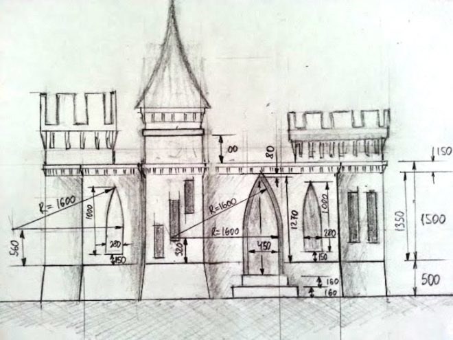 andrey rudenko, 3d printing, 3d printed architecture, 3d printed castle, concrete castle, 3d printed castle, 3d printer, cement, cement layers, rebar,