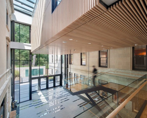 Davis Brody Bond, South African Embassy Washington D.C., sustainable upgrade, eco renovation, green renovation, washington d.c. architecture, sustainable architecture, reduced environmental impact, glass architecture, Nelson Mandela statue Washington, drought-tolerant landscaping