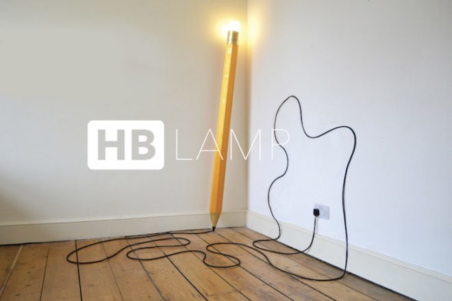 HB Lamp, Tent London, London Design Week, London Design Festival, Pencil Lamp, green interiors, green lighting, handmade lamp, Michael & George, HB pencil lamp, fun design