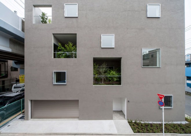 House-K Tokyo, interior gardens, residential architecture Tokyo, Japanese architects, K2YT architecture, Japanese architecture, natural light, exposed concrete house