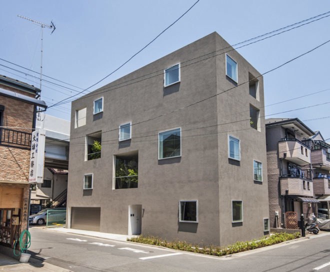House-K Tokyo, interior gardens, residential architecture Tokyo, Japanese architects, K2YT architecture, Japanese architecture, natural light, exposed concrete house
