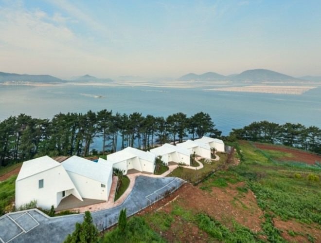 Atelier Chang, Knot Houses, Geoje, South Korea, architecture, South Korean architecture,reinforced concrete, ecological lifestyle, knotted structure, outdoor gardens, resort design