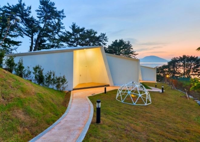 Atelier Chang, Knot Houses, Geoje, South Korea, architecture, South Korean architecture,reinforced concrete, ecological lifestyle, knotted structure, outdoor gardens, resort design