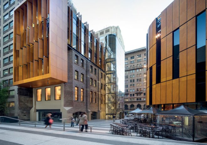 Legion House Sydney, refurbished buildings, Francis-Jones Morehen Thorp, Australian architects, biomass gasification, paper waste into energy, paper waste, biomass, renewable energy, carbon neutral building, zero carbon house, gasification plant, chilled beam technology