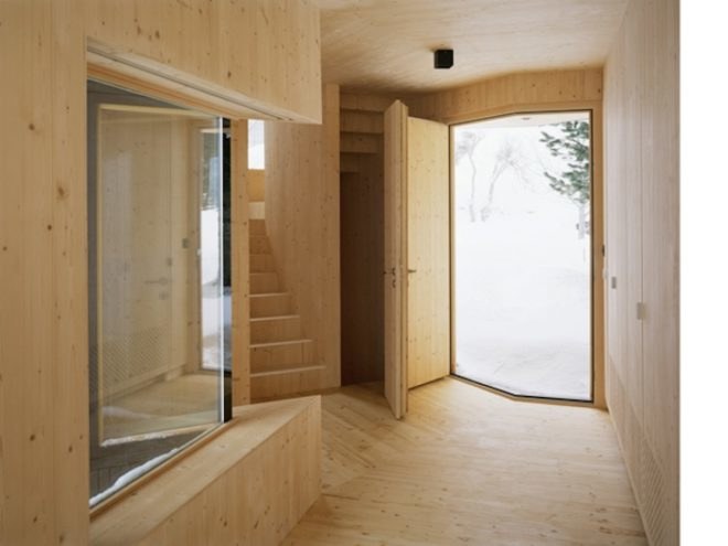 Lacroix | Chessex Architectes, Maison aux Jeurs, Les Jeurs, timber cabin, untreated timber, untreated fir, all timber cabin, all timber architecture, dark timber, alpine retreat, alpine architecture, switzerland, swiss cabin, wood-lined interior