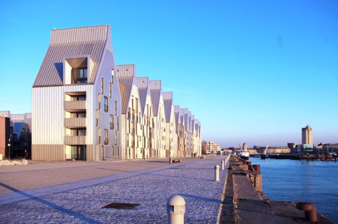 Agence Nicolas Michelin & Associés, The Grand Large District, Dunkirk France, Grand Large District France, Neptune Project, rainwater management, renewable energy, sustainable community development, france sustainable architecture