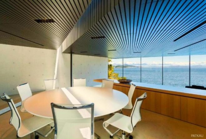 Patkau Architects, Tula House, Quadra Island, British Columbia, architecture, home design, BC architecture, green roof, blended design, floating homes, cantilevered decks, pacific ocean views, Governor General’s Medal, Canadian Architect Award of Excellence,