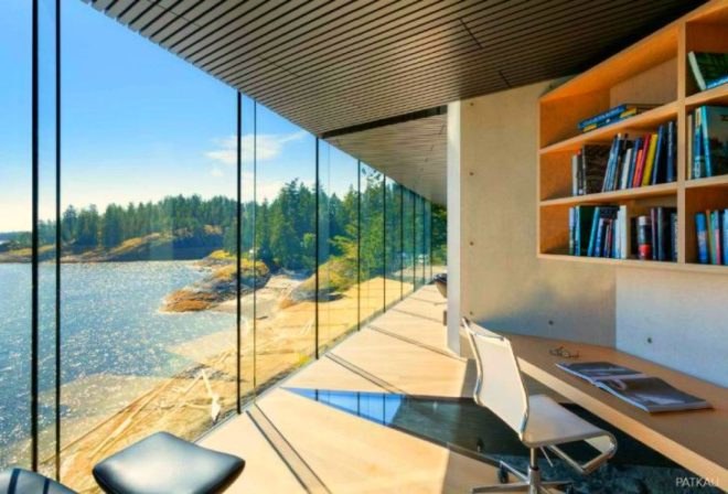 Patkau Architects, Tula House, Quadra Island, British Columbia, architecture, home design, BC architecture, green roof, blended design, floating homes, cantilevered decks, pacific ocean views, Governor General’s Medal, Canadian Architect Award of Excellence,