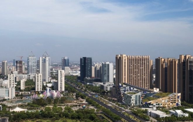 studio505, phoenix valley, green roof, vertical walls, pv system, solar thermal arrays, natural ventilation, LED lighting, stormwater management, chinese opera, cultural center, wujin, changzhou, china architecture, chinese architecture, china 3 star rating