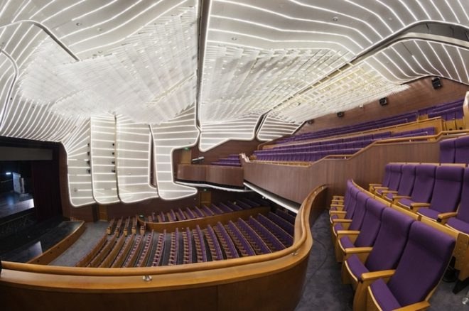 studio505, phoenix valley, green roof, vertical walls, pv system, solar thermal arrays, natural ventilation, LED lighting, stormwater management, chinese opera, cultural center, wujin, changzhou, china architecture, chinese architecture, china 3 star rating