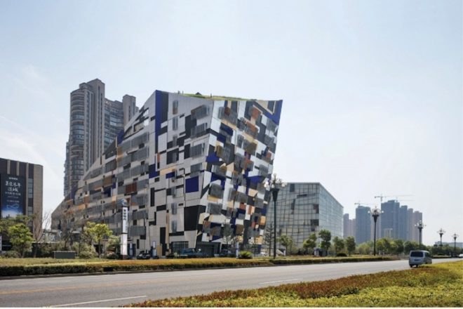 studio505, phoenix valley, green roof, vertical walls, pv system, solar thermal arrays, natural ventilation, LED lighting, stormwater management, chinese opera, cultural center, wujin, changzhou, china architecture, chinese architecture, china 3 star rating