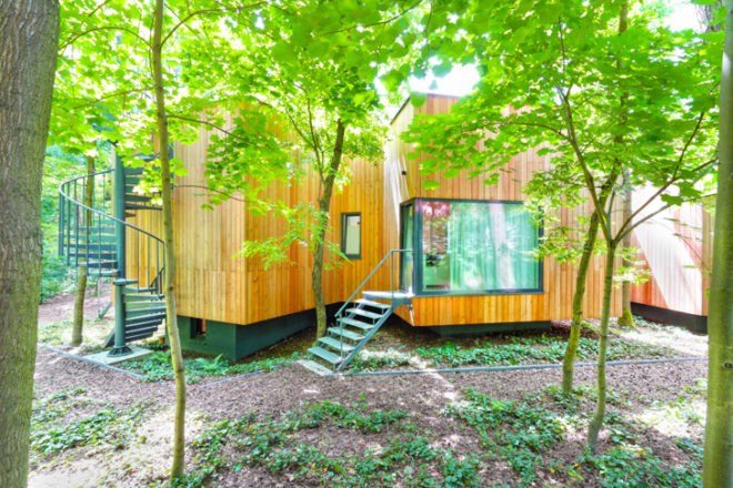 Podkowa House Warsaw, Polish architects, centrala architects, Voronoi architecture, Voronoi house, vacation home design, wooden house, Voronoi diagram