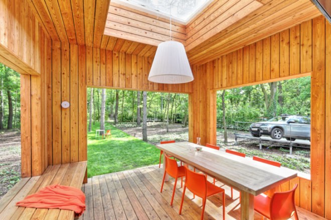 Podkowa House Warsaw, Polish architects, centrala architects, Voronoi architecture, Voronoi house, vacation home design, wooden house, Voronoi diagram