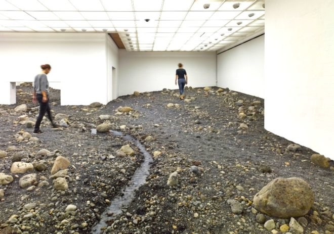 Olafur Eliasson, Riverbed, Olafur Eliasson Riverbed, Louisiana Museum of Modern Art, site specific, site specific installation, Model Room, Olafur Eliasson first solo exhibition, sensory art, art, Louisiana moma