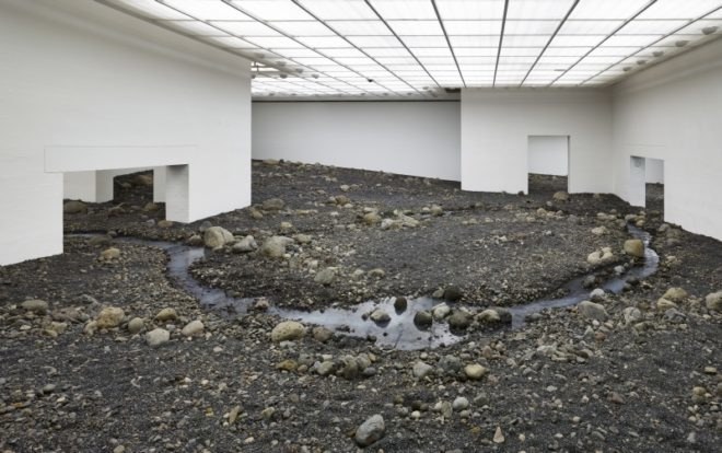 Olafur Eliasson, Riverbed, Olafur Eliasson Riverbed, Louisiana Museum of Modern Art, site specific, site specific installation, Model Room, Olafur Eliasson first solo exhibition, sensory art, art, Louisiana moma