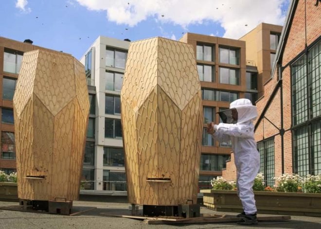 green design, eco design, sustainable design, Snohetta, urban beekeeping, Vulkan Beehives, The Vulkan Project Oslo