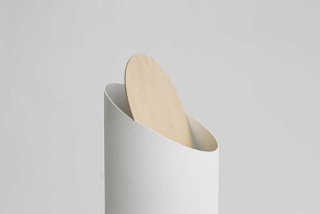 swing bin, reader submitted content, Shigeichiro Takeuchi, trash can design, kickstarter, elegant trash can, waste bin design,