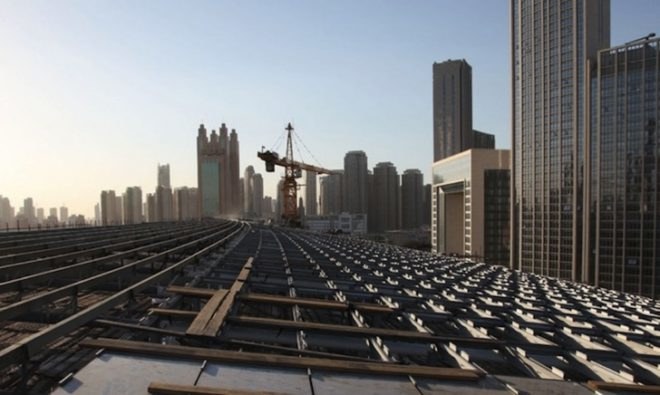 hang lung plaza, riverside 66, tianjin, china, chinese architecture, pre certified leed gold, kpf, kpf architects, Kohn Pedersen Fox Architects, hai he river, he ping lu, concrete ribs, James von Klemperer, curved building, riverfront