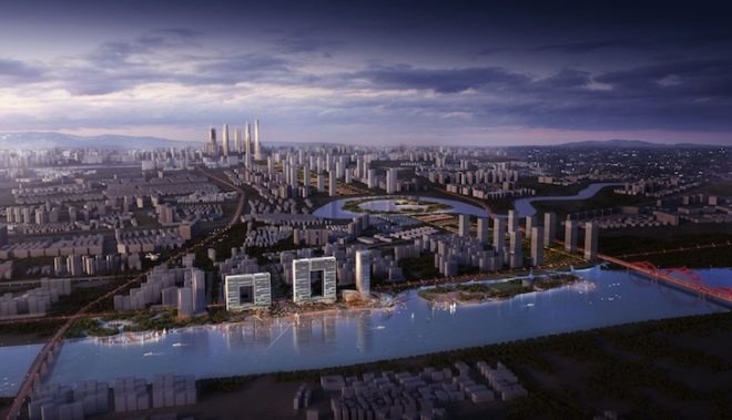 atkins, window of guangzhou, pearl river, guangzhou, atkins engineering, chinese architecture, shu guang, china communications construction company, window-shaped building, port city, international trade, high-end office buildings, solar shading