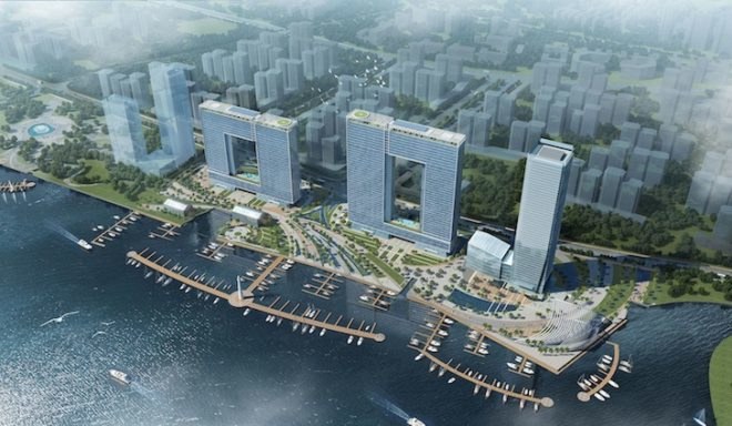 atkins, window of guangzhou, pearl river, guangzhou, atkins engineering, chinese architecture, shu guang, china communications construction company, window-shaped building, port city, international trade, high-end office buildings, solar shading