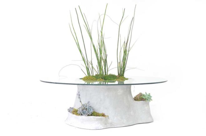 Opiary, opiary, furniture, terraformed furniture, plant furniture, plants, ferrocement, green cement, outdoor furniture, indoor furniture, indoor plants, green furniture, NY Now