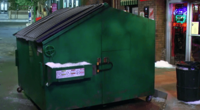 deke's dumpster house, 2 broke girls, 2 broke girls dumpster house, deke 2 broke girls, deke's house, deke dumpster, tiny homes, tiny house, dumpster house, tiny living, small living, eric andre
