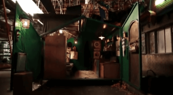 deke's dumpster house, 2 broke girls, 2 broke girls dumpster house, deke 2 broke girls, deke's house, deke dumpster, tiny homes, tiny house, dumpster house, tiny living, small living, eric andre
