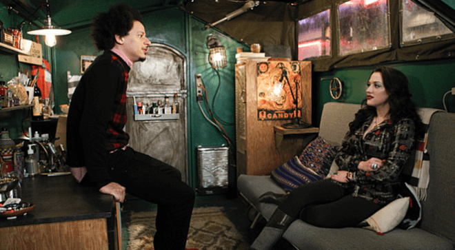 deke's dumpster house, 2 broke girls, 2 broke girls dumpster house, deke 2 broke girls, deke's house, deke dumpster, tiny homes, tiny house, dumpster house, tiny living, small living, eric andre