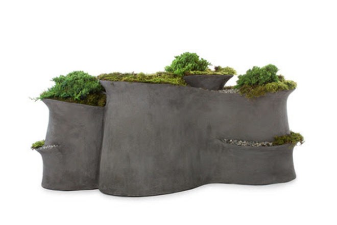Opiary, opiary, furniture, terraformed furniture, plant furniture, plants, ferrocement, green cement, outdoor furniture, indoor furniture, indoor plants, green furniture, NY Now