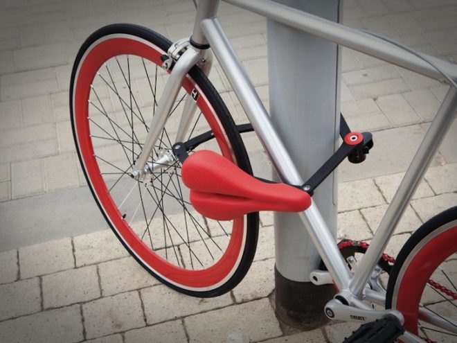 Seatylock, kickstarter, reader submitted content, bicycles, bikes, bicycle, bicycle lock, bicycle saddle, combined bicycle saddle and lock,