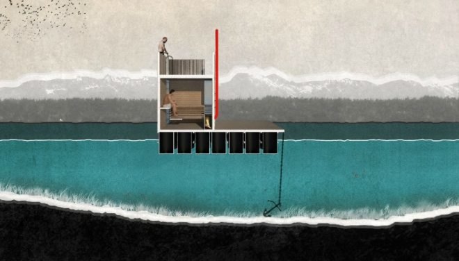 Floating Sauna, goCstudio, wa_sauna, wood-fired sauna, sauna kickstarter campaign, Jon Gentry, Aimée O'Carroll, seattle saunas, seattle architecture, seattle kickstarter campaigns
