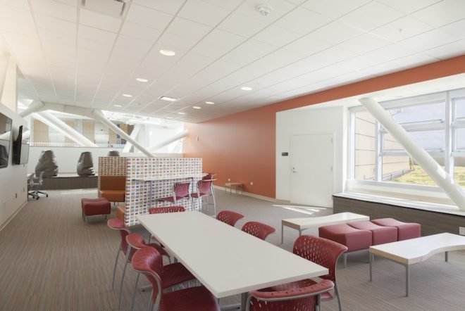 LEED Platinum, Portland, Oregon, Collaborative Life Sciences Building, Oregon Health Sciences University, Portland State University, Oregon State University, sustainable architecture, energy efficiency, stormwater collection, green roofs, SERA Architects, CO Architects, collaborative project delivery, BIM, prefabrication,