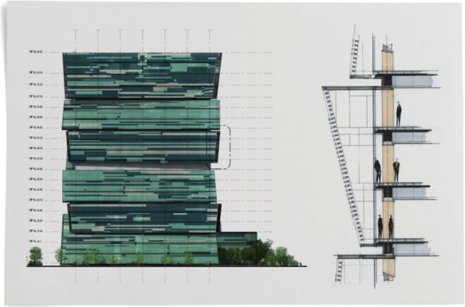 wujin, studio505, chinese architecture, jade seals, forestry tower, wujin, Wujin Agriculture and Forestry Bureau, crystalled jade, stacked timber, natural light, ventilation